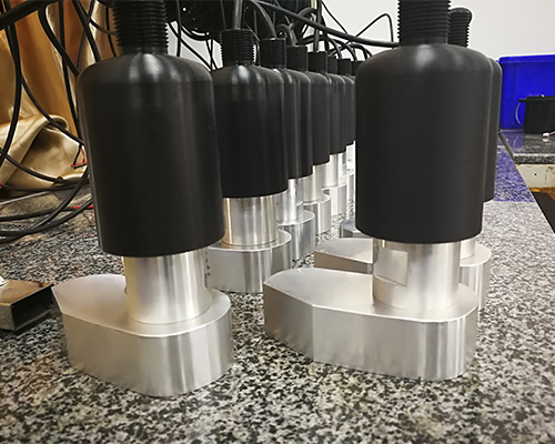 Rail inspection transducer