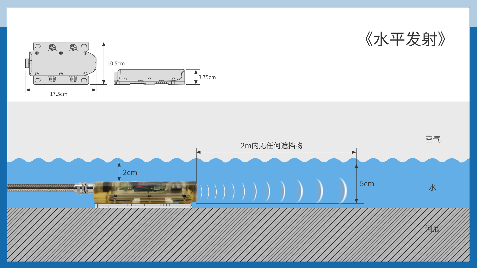 Compact Ultrasonic Doppler Flow Meter