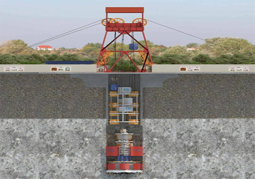 Vertical TBM Shaft Construction Ranging Transducer Vertical TBM Shaft Construction Ranging Transducer