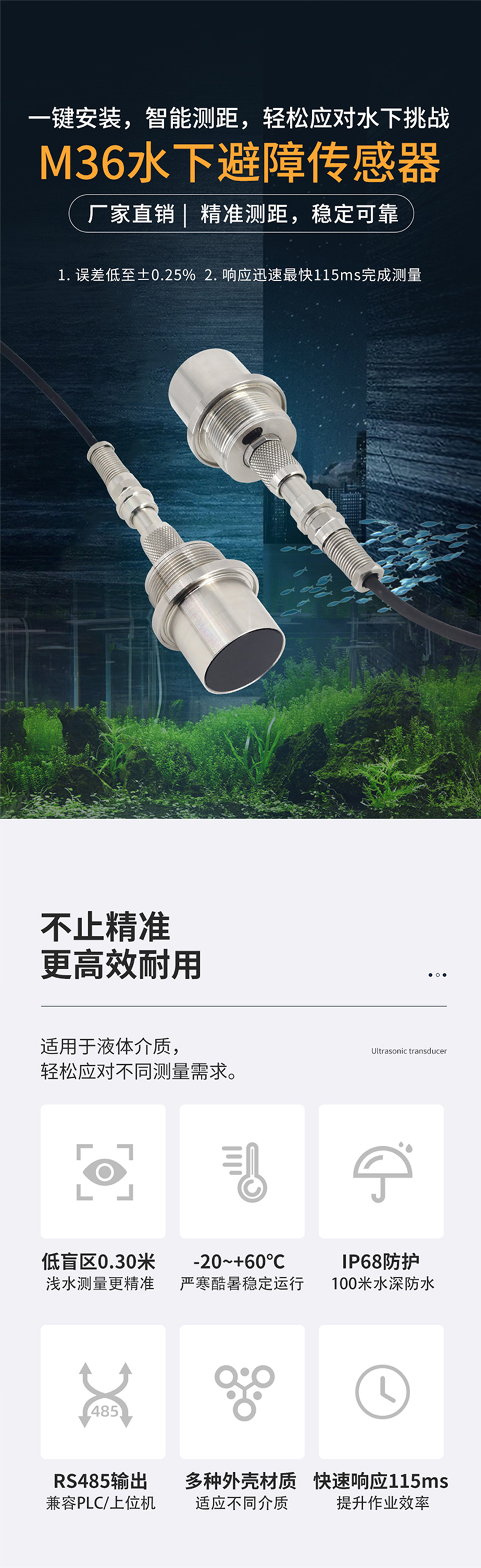 175100984140716.jpg M36水下避障传感器(plus款,304外壳,带航空插头).716详情页_01.jpg